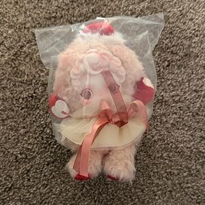 Cute Plush Doll with Heart Details